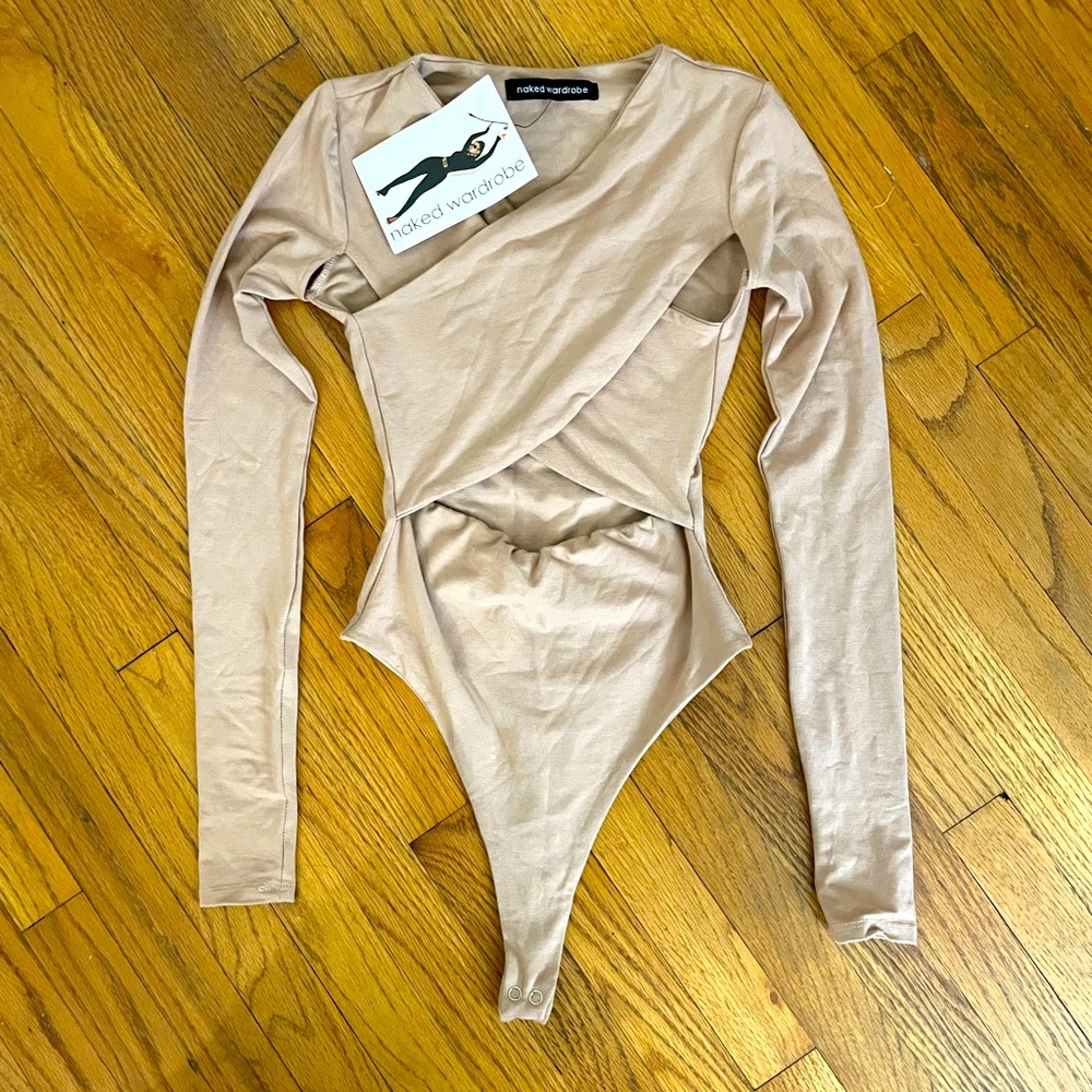 Naked Wardrobe tan bodysuit